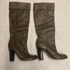 Miss Sixty brown leather boots size 39 run small